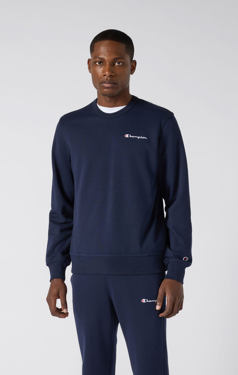 Men's Lightweight Slim Fit Sweatshirt with Small Embroidered Logo