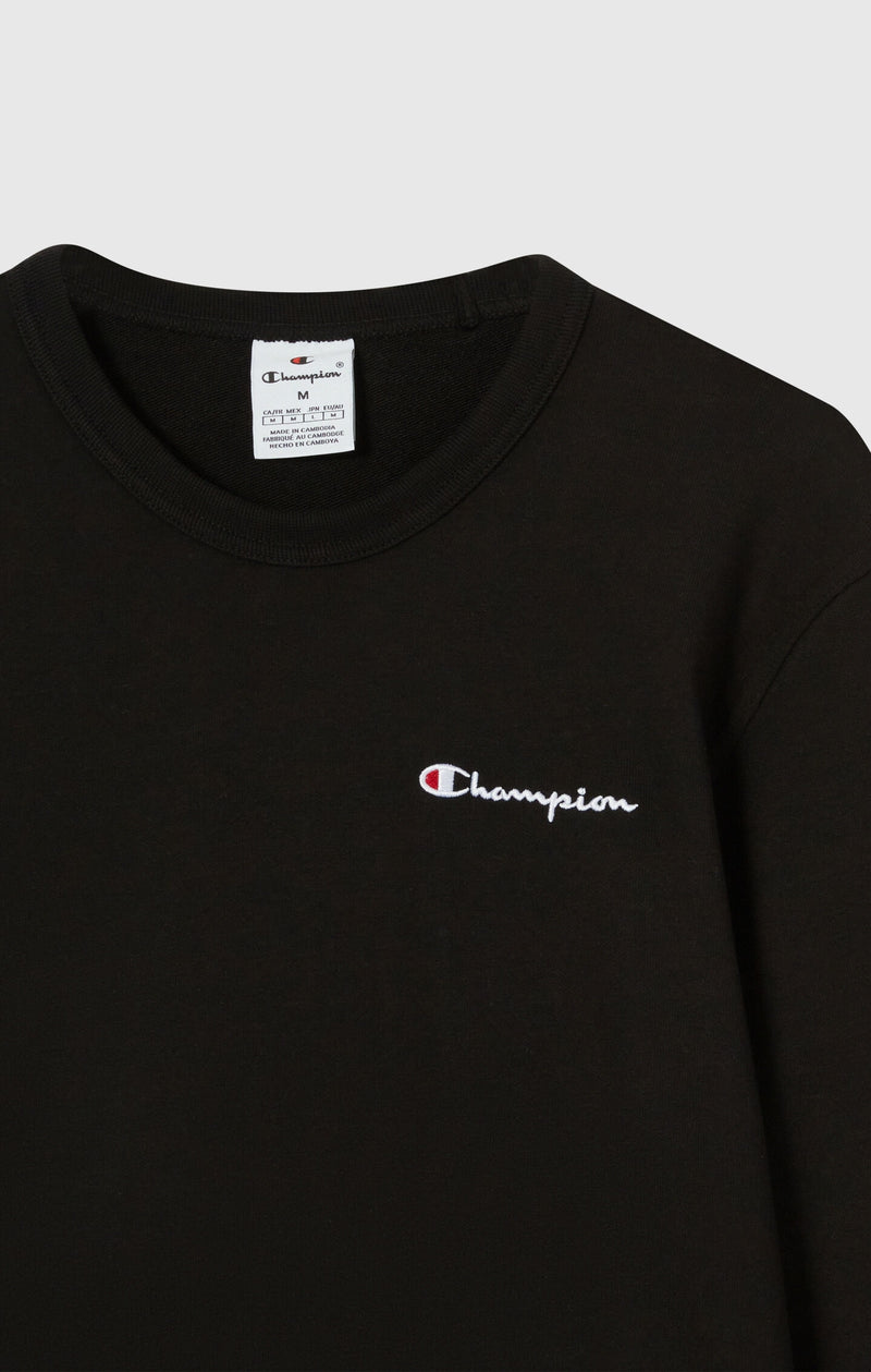 Men's Lightweight Slim Fit Sweatshirt with Small Embroidered Logo