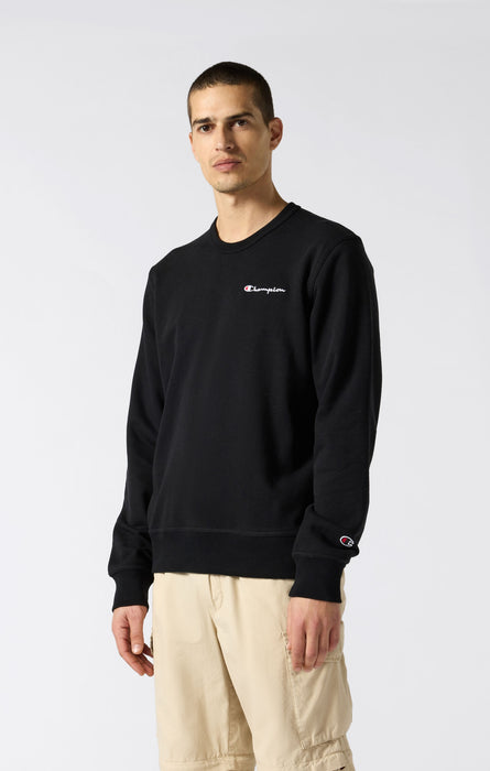 Men's Lightweight Slim Fit Sweatshirt with Small Embroidered Logo