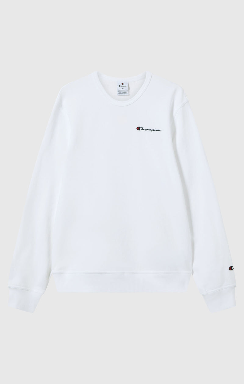 Herren Leichtes Slim Fit Sweatshirt mit Kleinem Gesticktem Logo