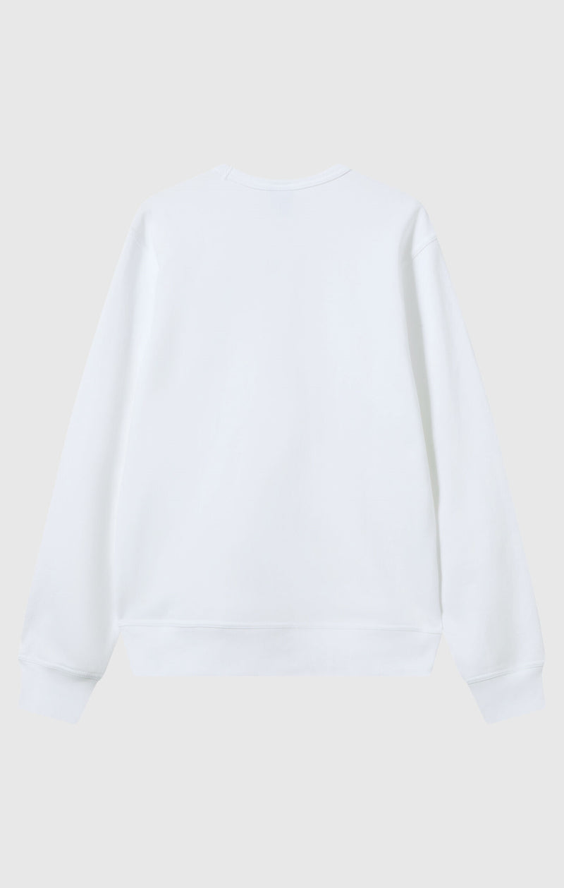 Herren Leichtes Slim Fit Sweatshirt mit Kleinem Gesticktem Logo