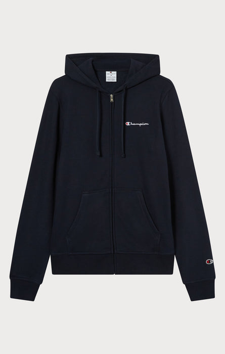 Men's Lightweight Slim Fit Hoodie with Full Zip and Small Logo