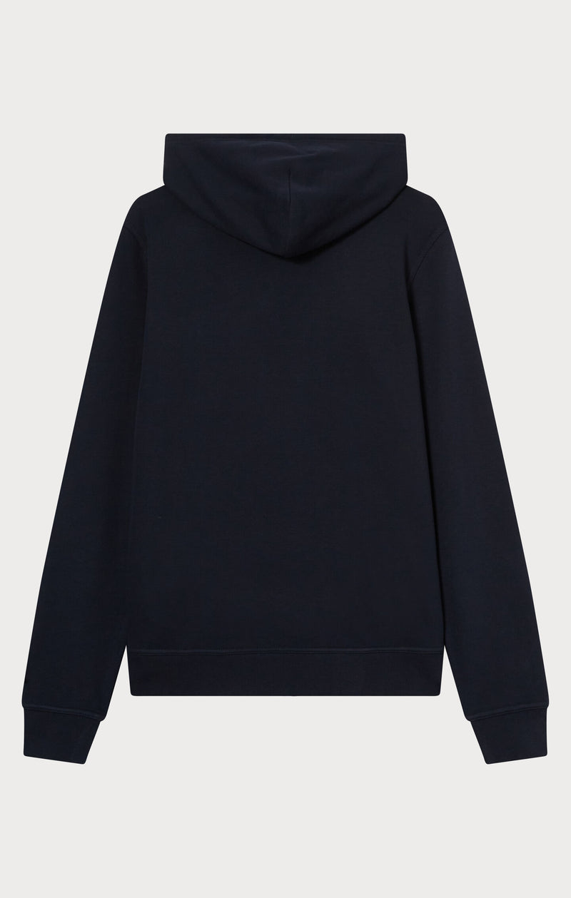 Men's Lightweight Slim Fit Hoodie with Full Zip and Small Logo