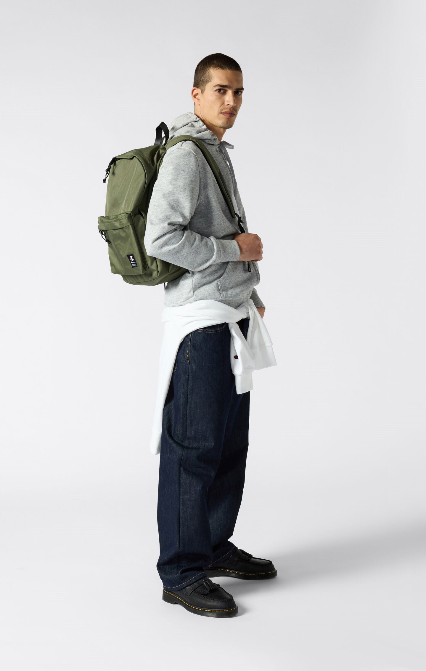 Men's Lightweight Slim Fit Hoodie with Full Zip and Small Logo