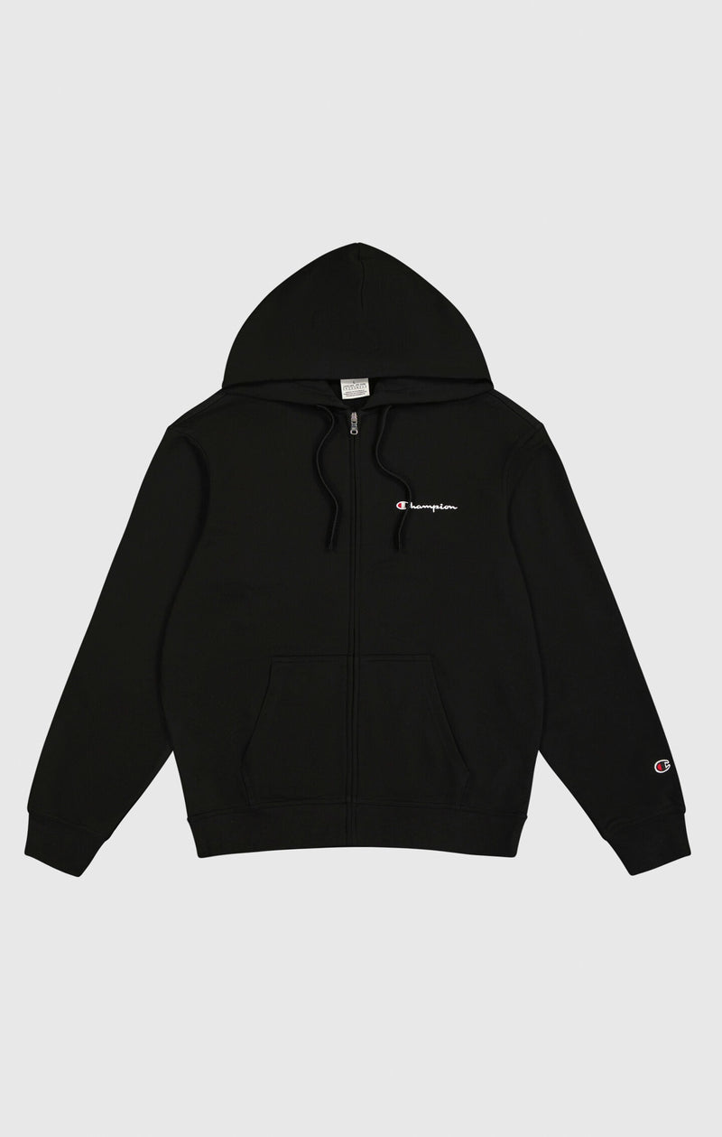 Men's Lightweight Slim Fit Hoodie with Full Zip and Small Logo