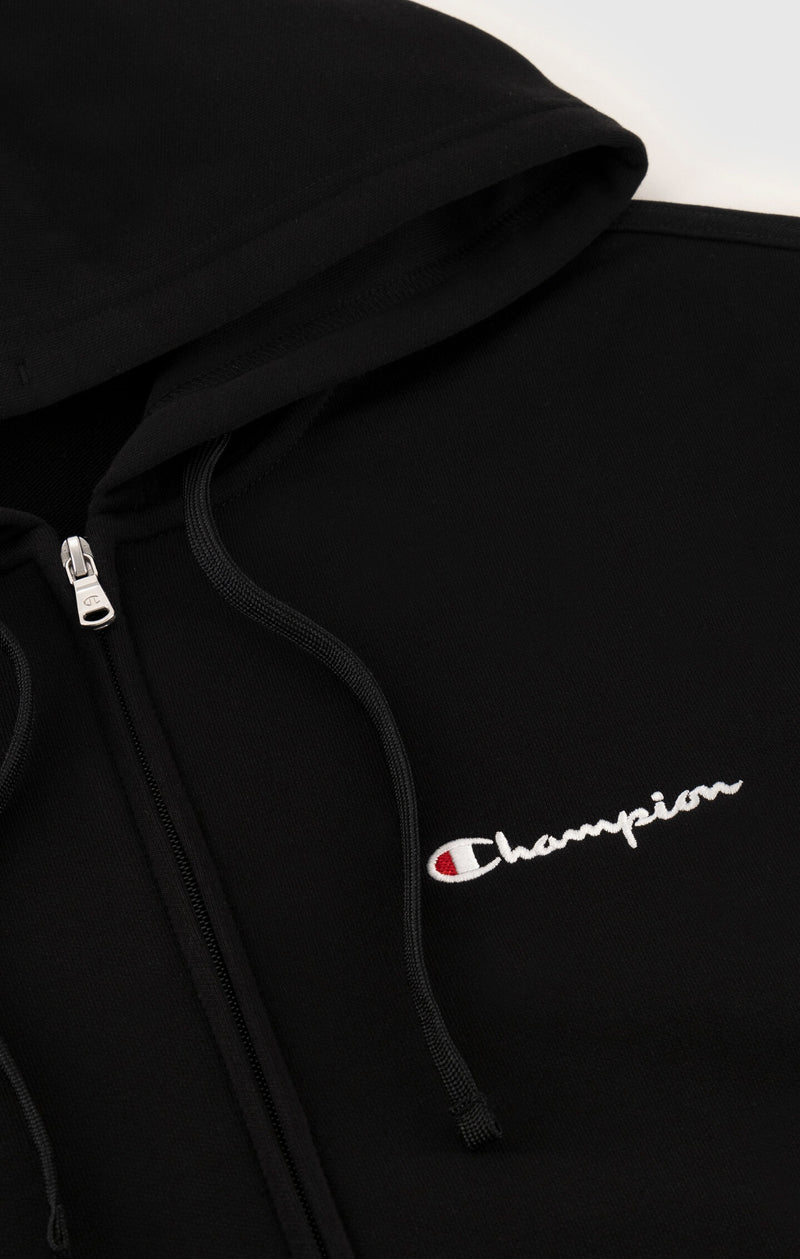 Men's Lightweight Slim Fit Hoodie with Full Zip and Small Logo