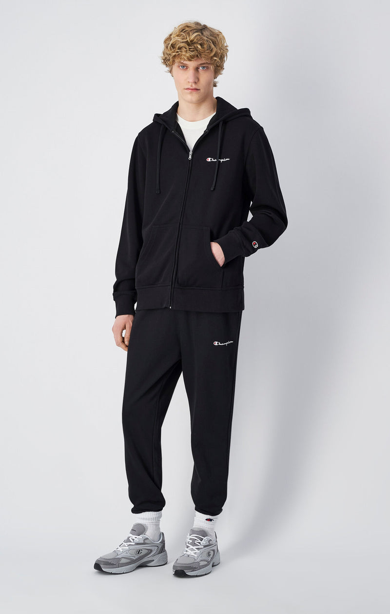 Men's Lightweight Slim Fit Hoodie with Full Zip and Small Logo