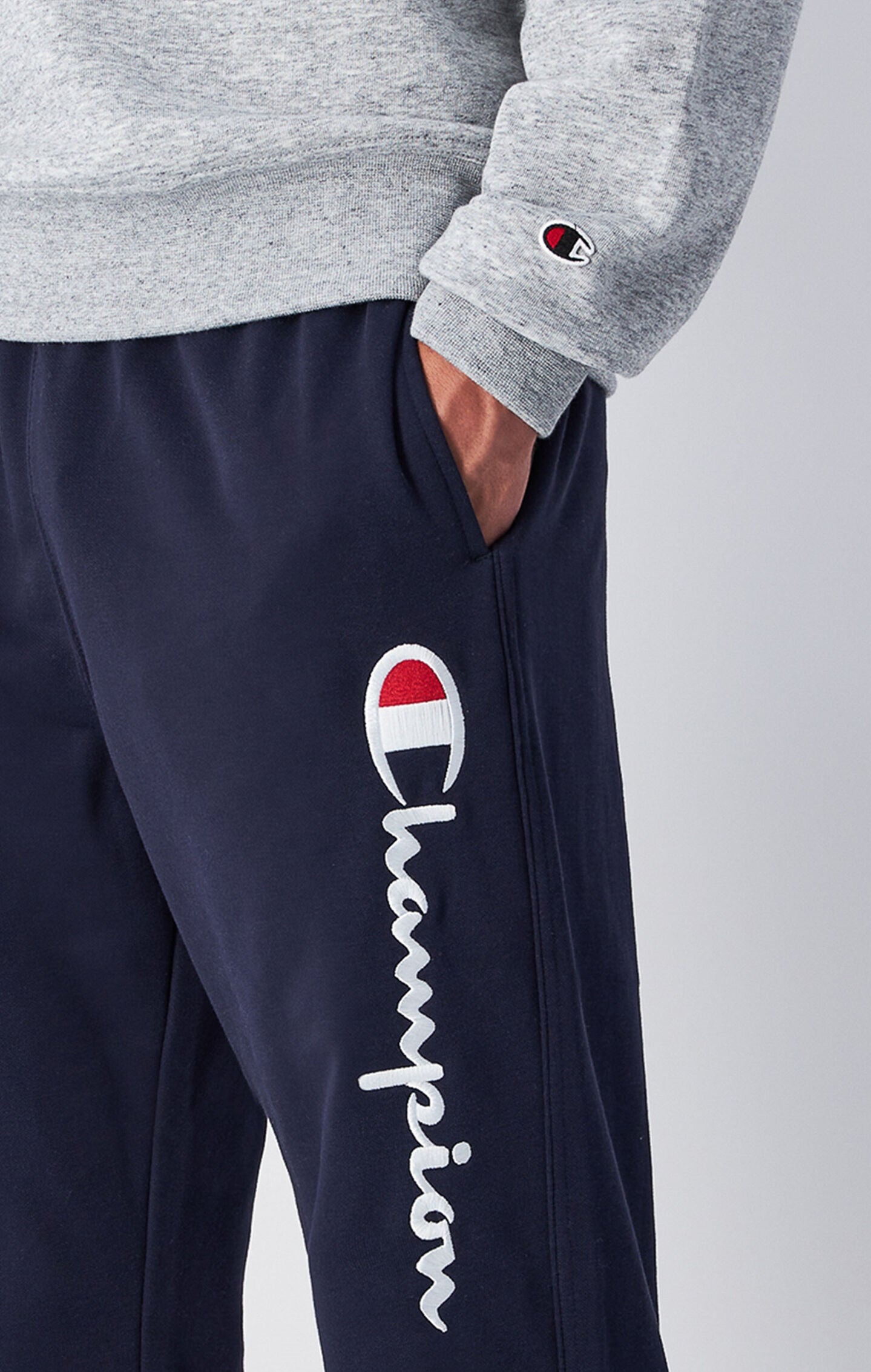 Men's Lightweight Jogger Sweatpants with Large Logo