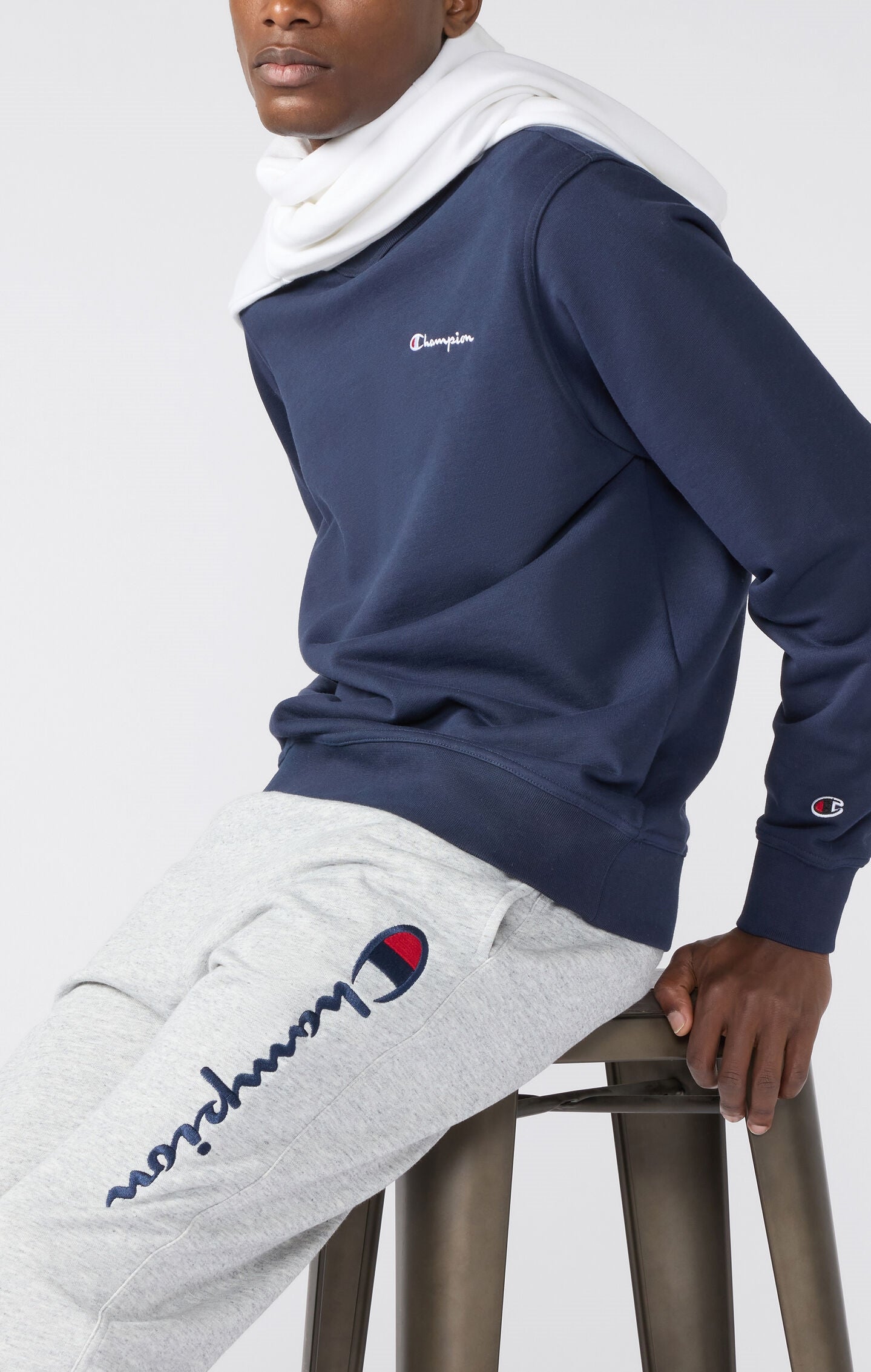 Men's Lightweight Jogger Sweatpants with Large Logo