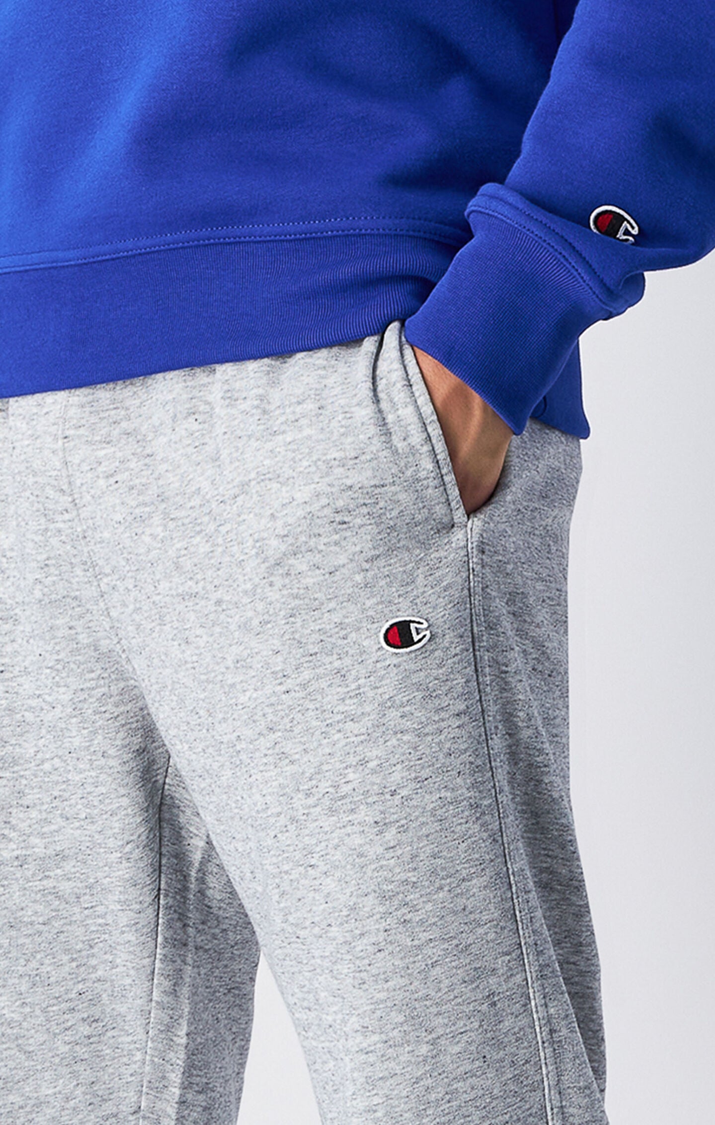 Men's Lightweight Slim Fit Jogger Sweatpants with Ribbed Cuffs