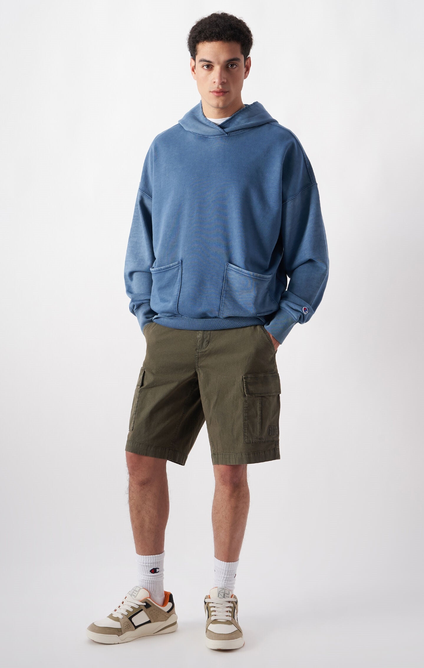 Men's Time Capsule Washed Look Hooded Sweatshirt