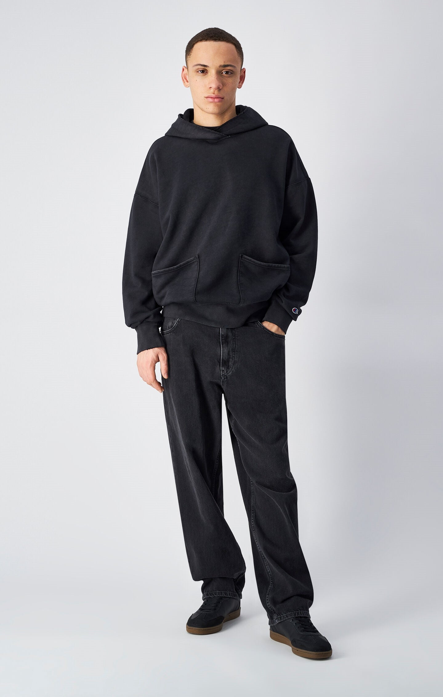 Men's Time Capsule Washed Look Hooded Sweatshirt