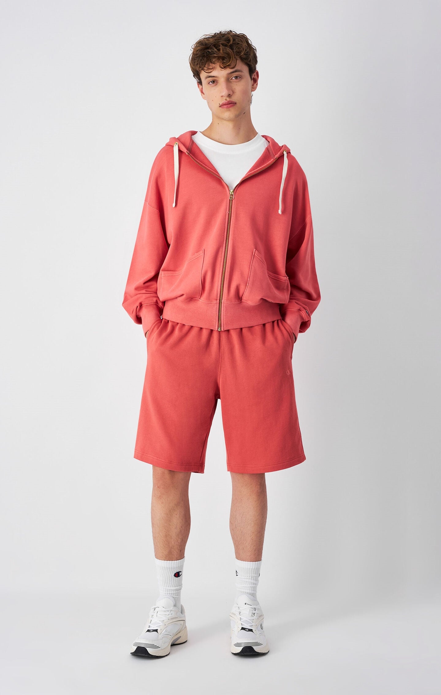 Sweatshirt à capuche ample Time Capsule délavé - Hommes