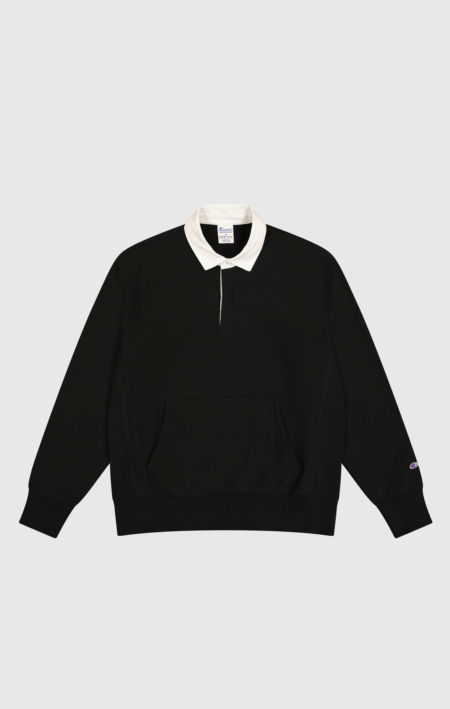Reverse Weave Men's Polo Neck Sweatshirt