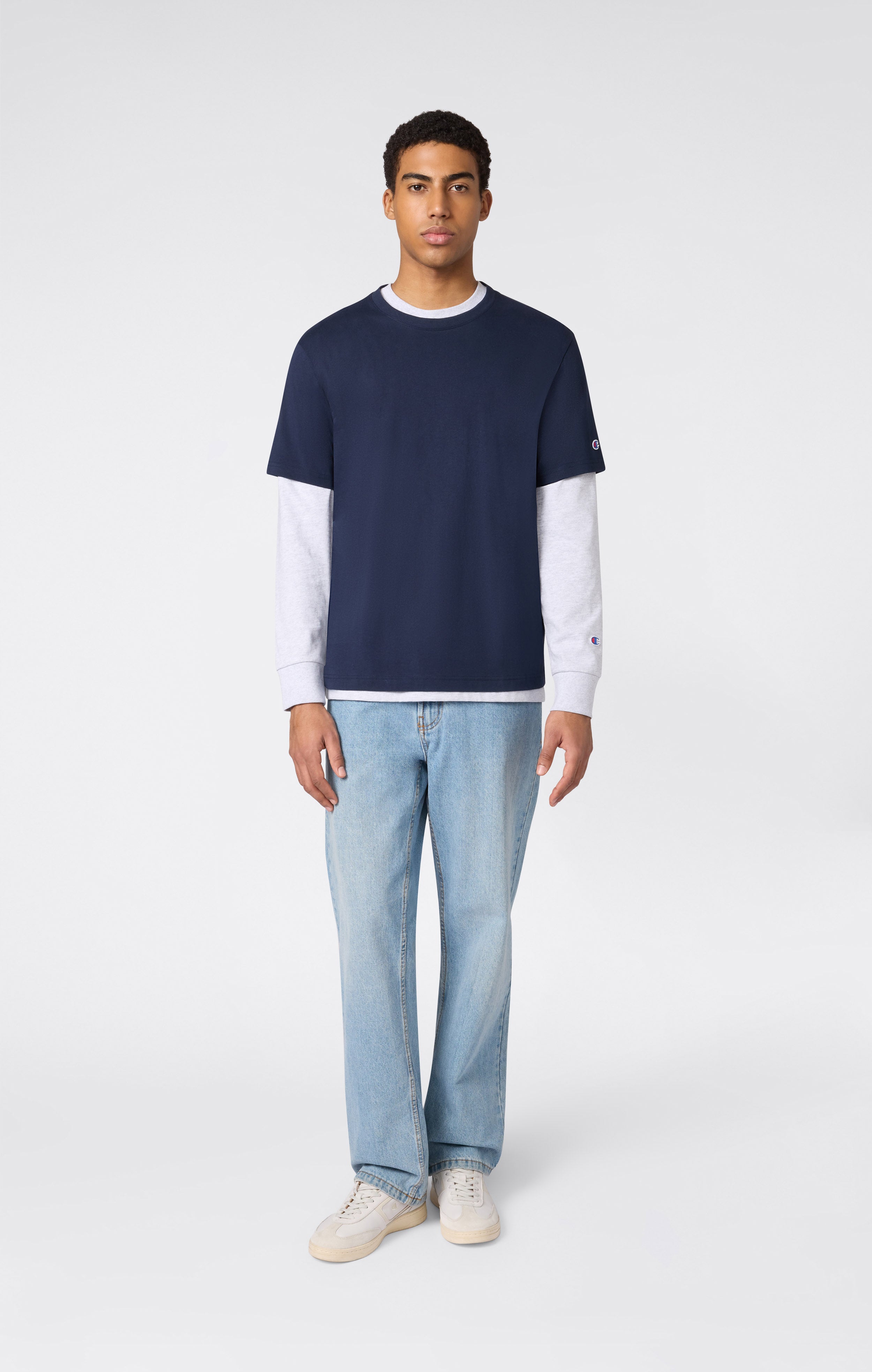 T-shirt Uomo ampia in Cotone Pesante