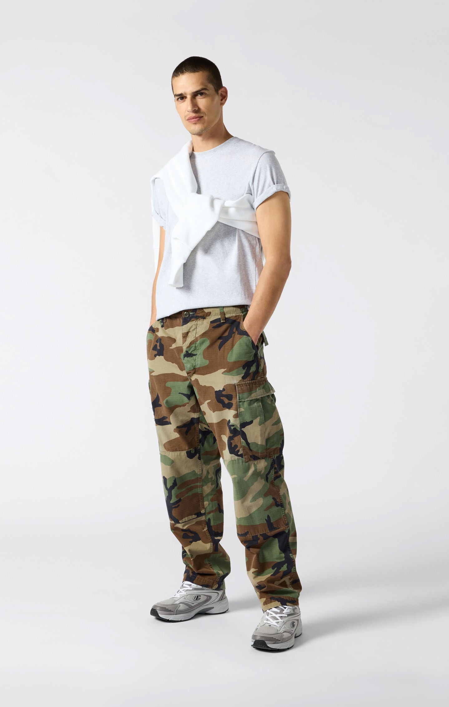 T-shirt Uomo ampia in Cotone Pesante