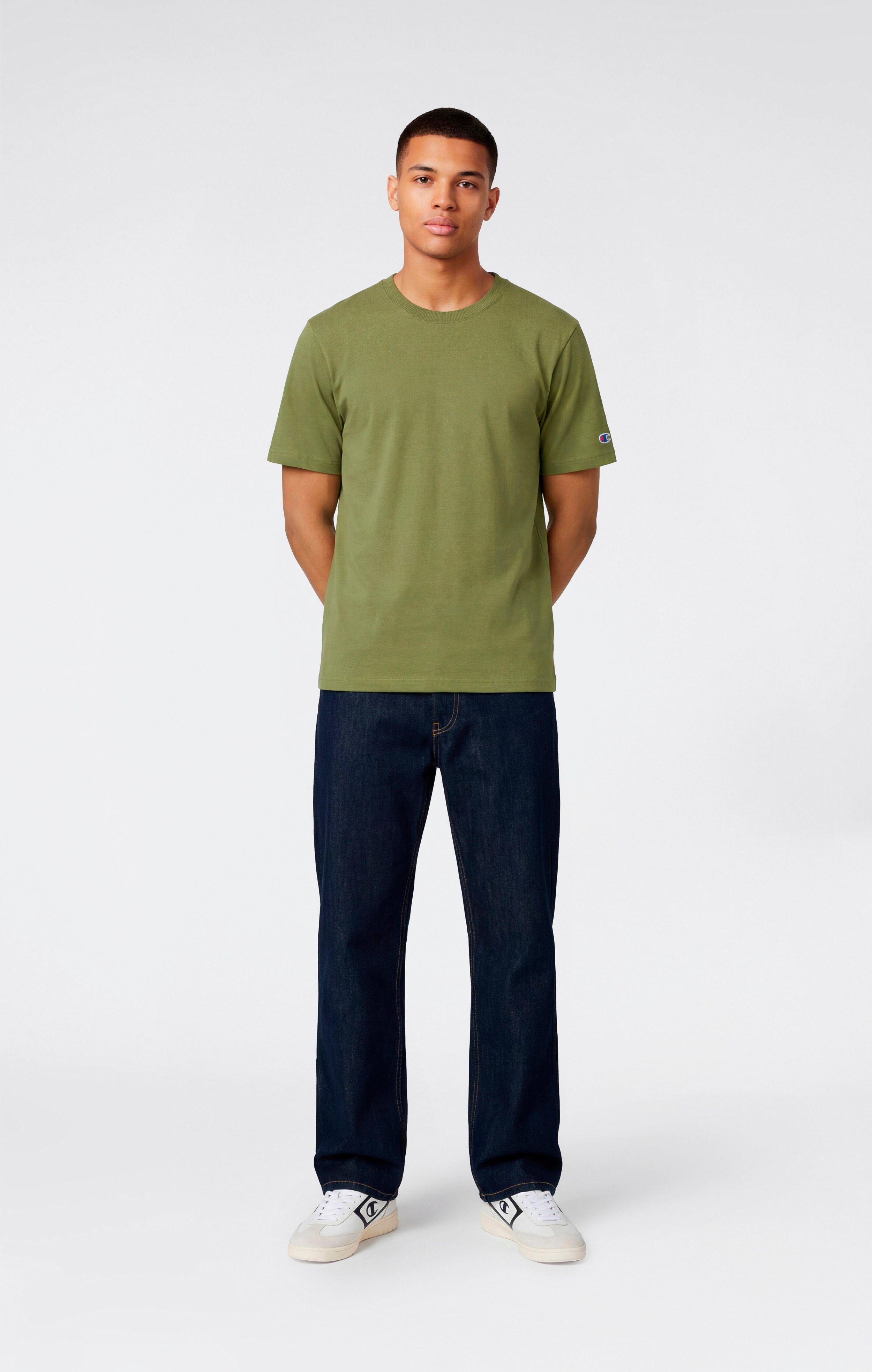 T-shirt Homme Ample en Coton Épais