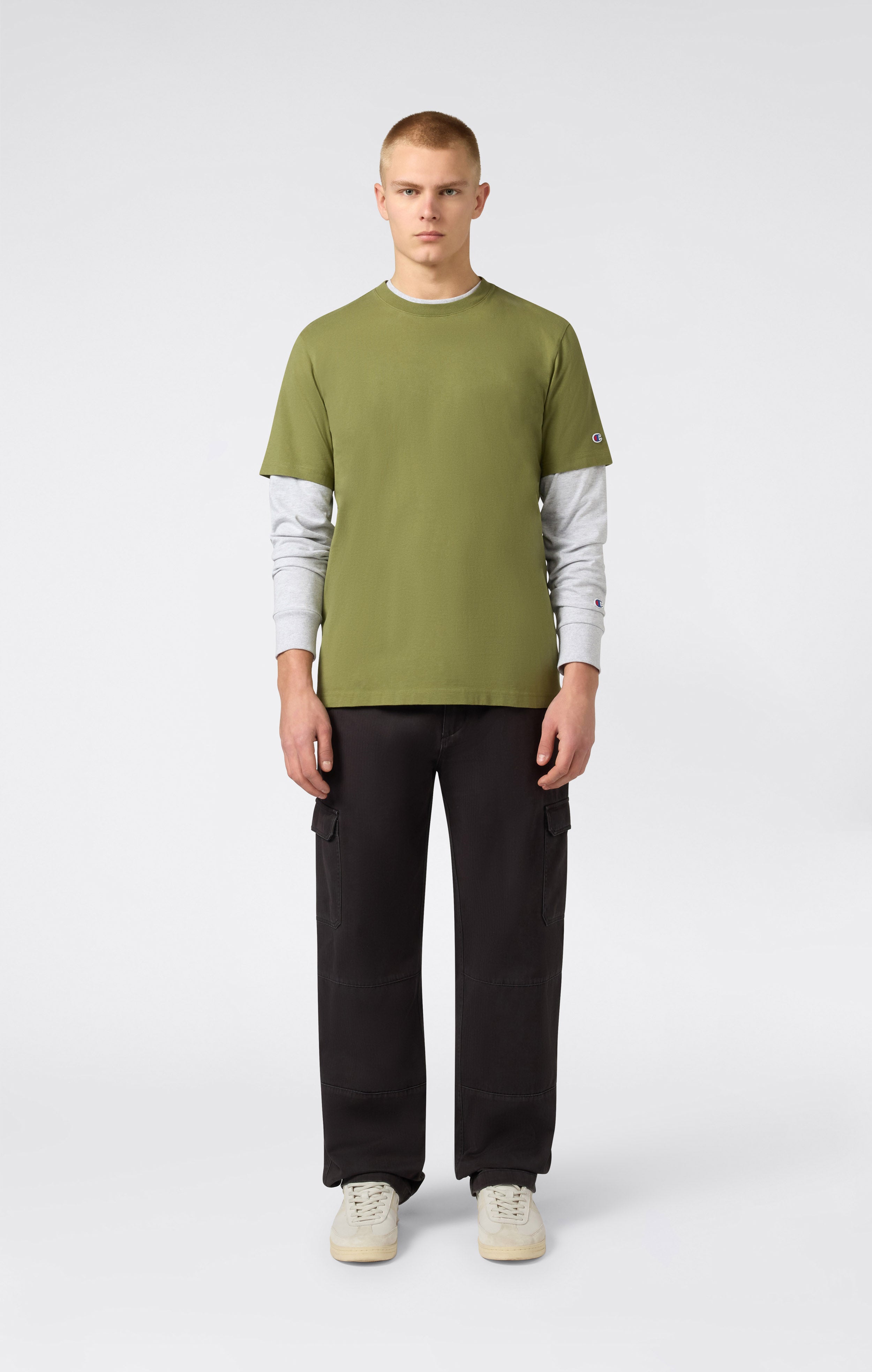 Weites Herren-T-Shirt aus Schwerem Baumwollstoff