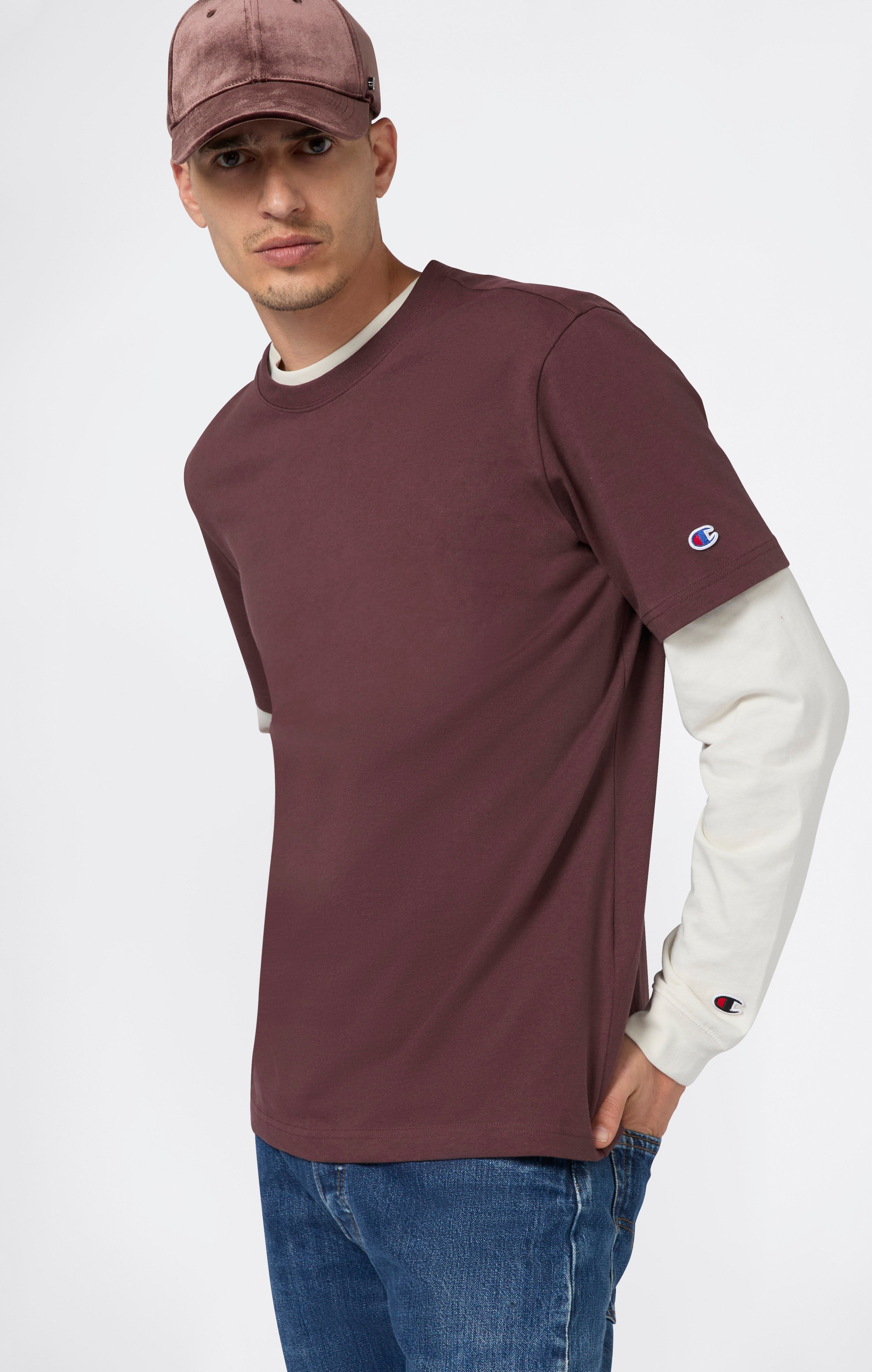 Camiseta Amplia de Hombre en Algodón Pesado