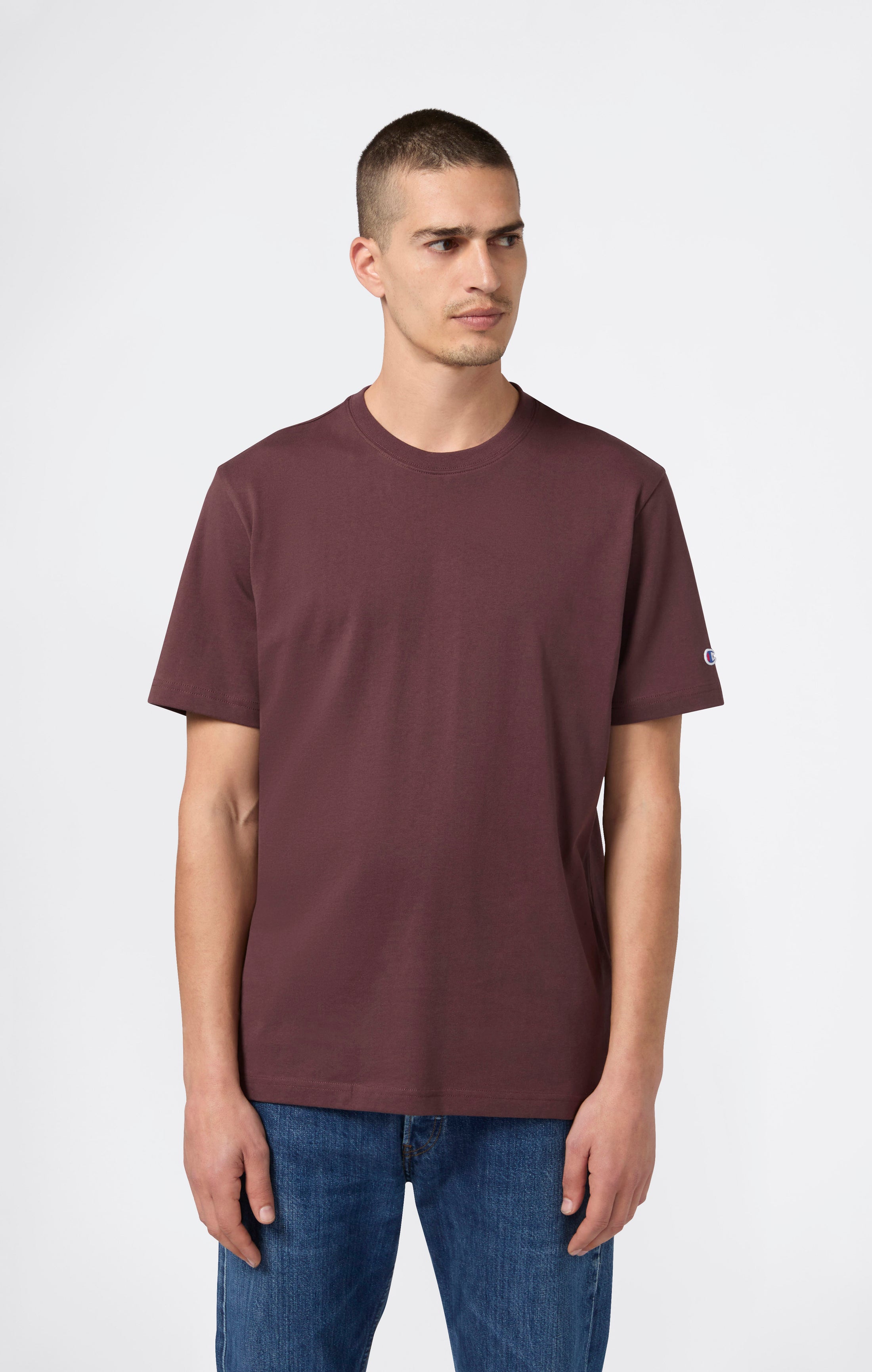 T-shirt Homme Ample en Coton Épais