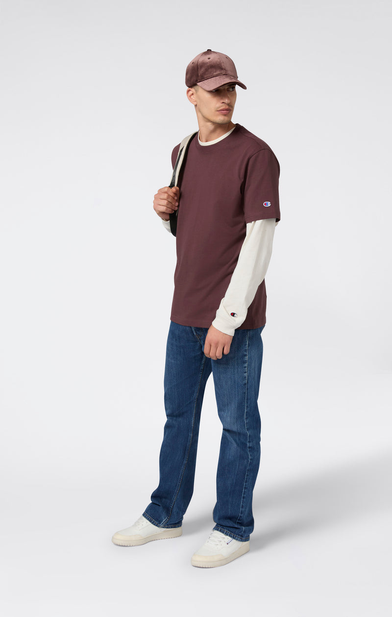 T-shirt Homme Ample en Coton Épais