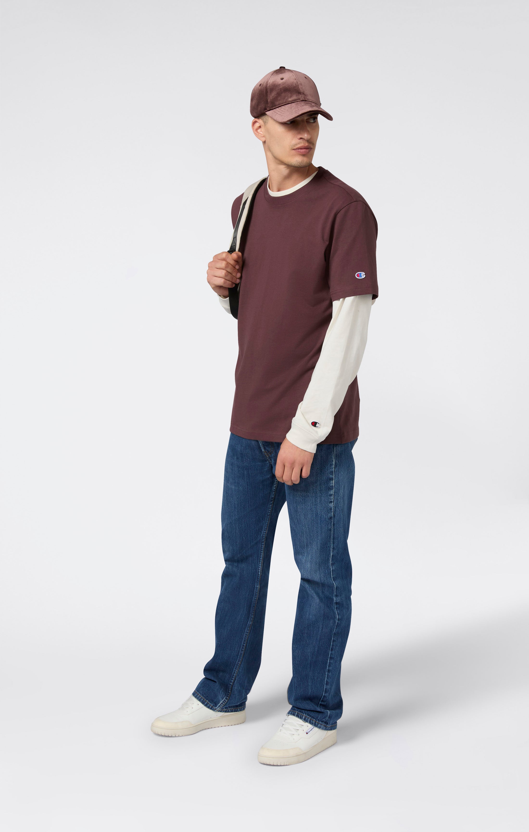 T-shirt Homme Ample en Coton Épais