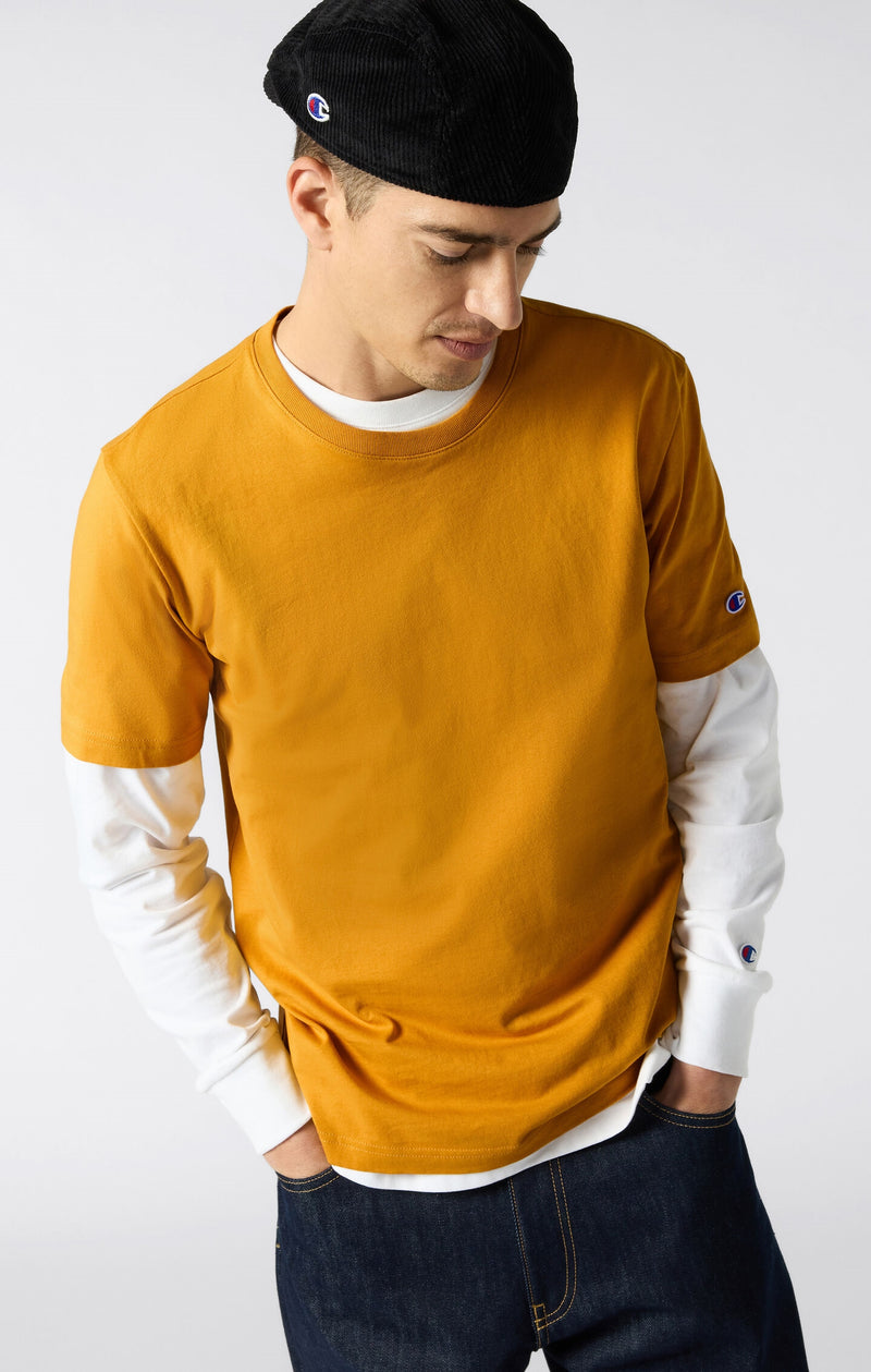 T-shirt Homme Ample en Coton Épais