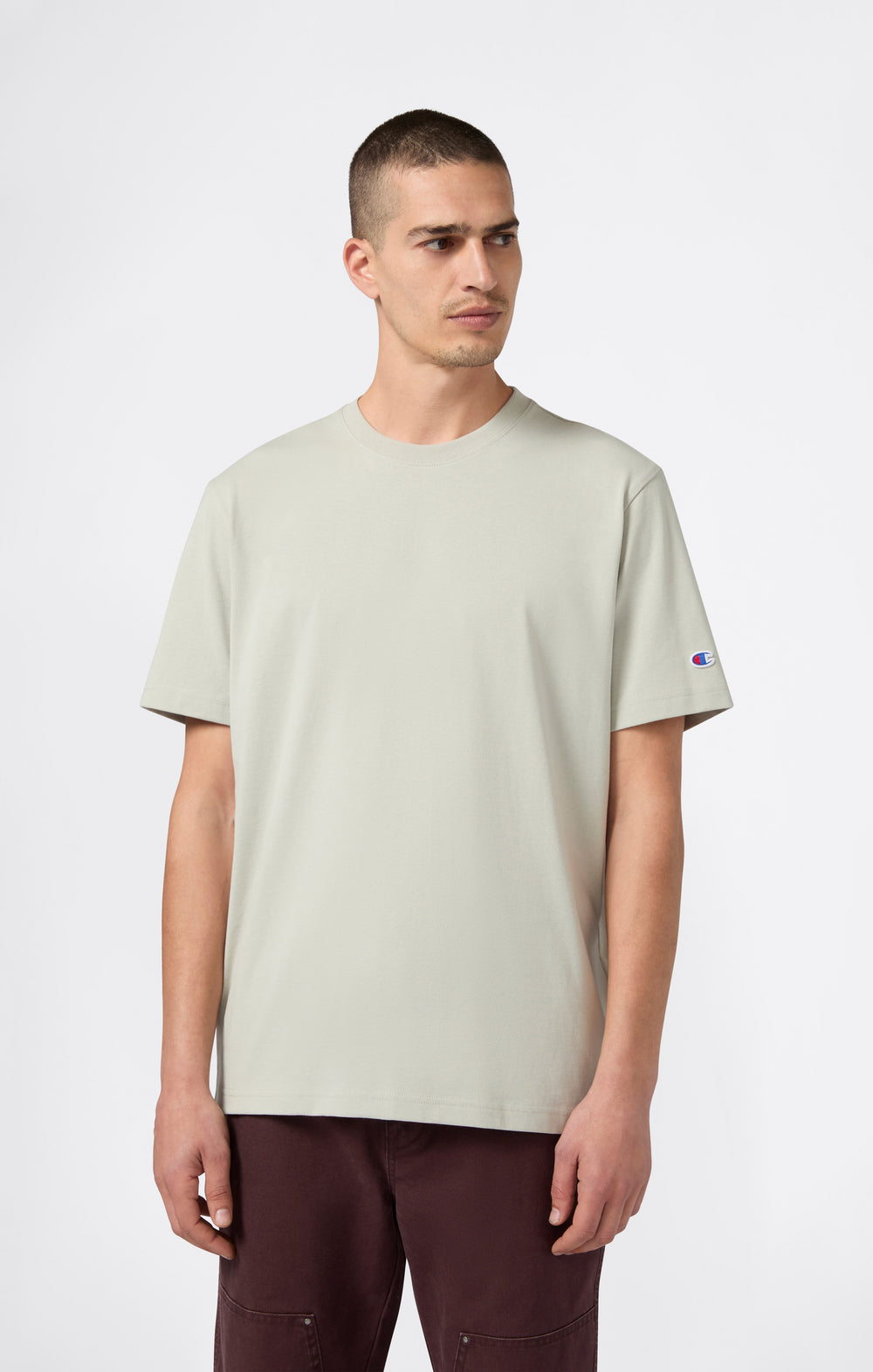 Camiseta Amplia de Hombre en Algodón Pesado