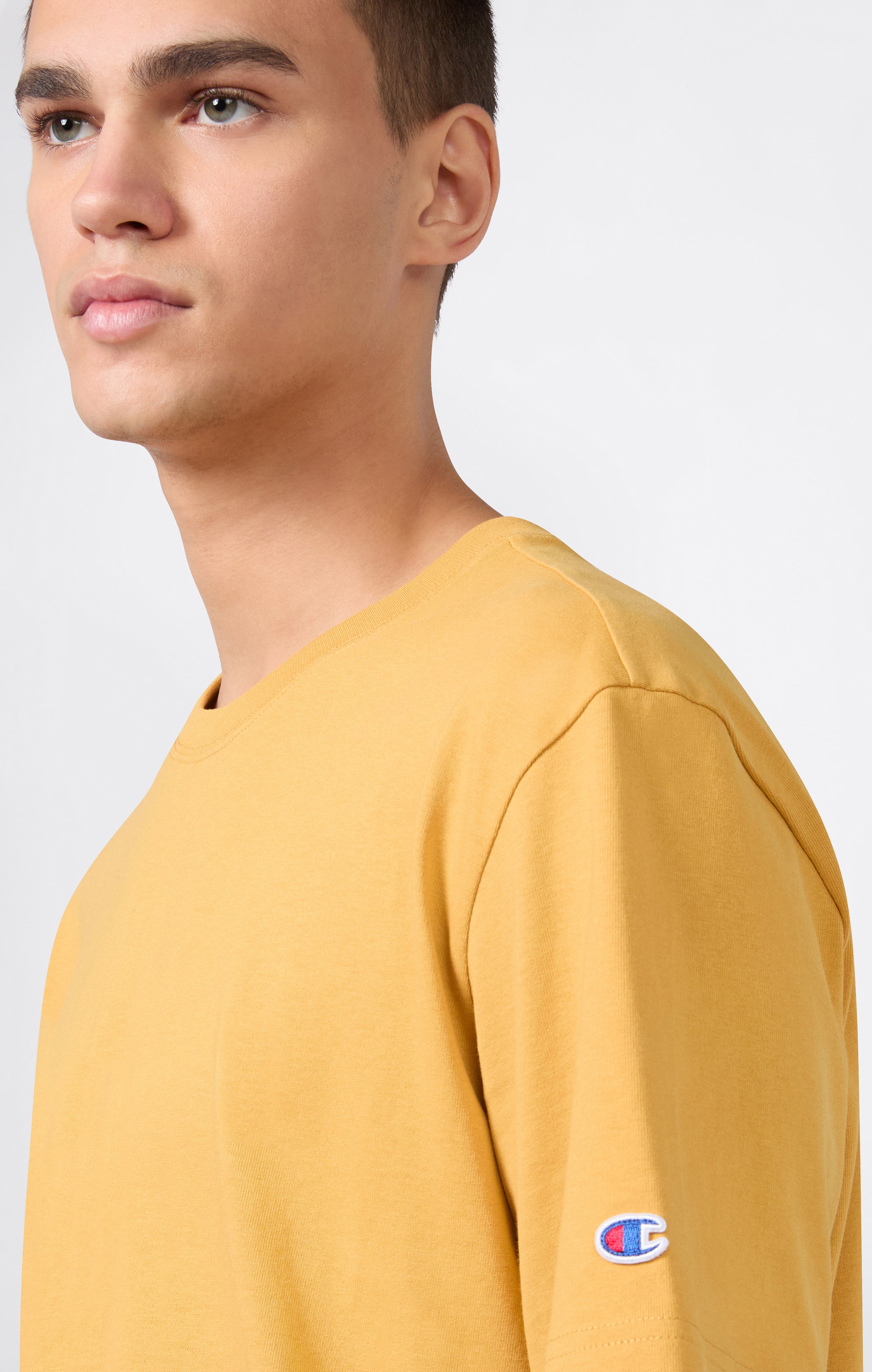 Camiseta Amplia de Hombre en Algodón Pesado