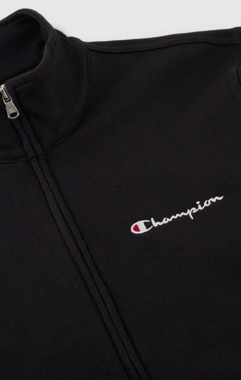 Men's Lightweight Zip Hoodie with Small Embroidered Logo Slim Fit
