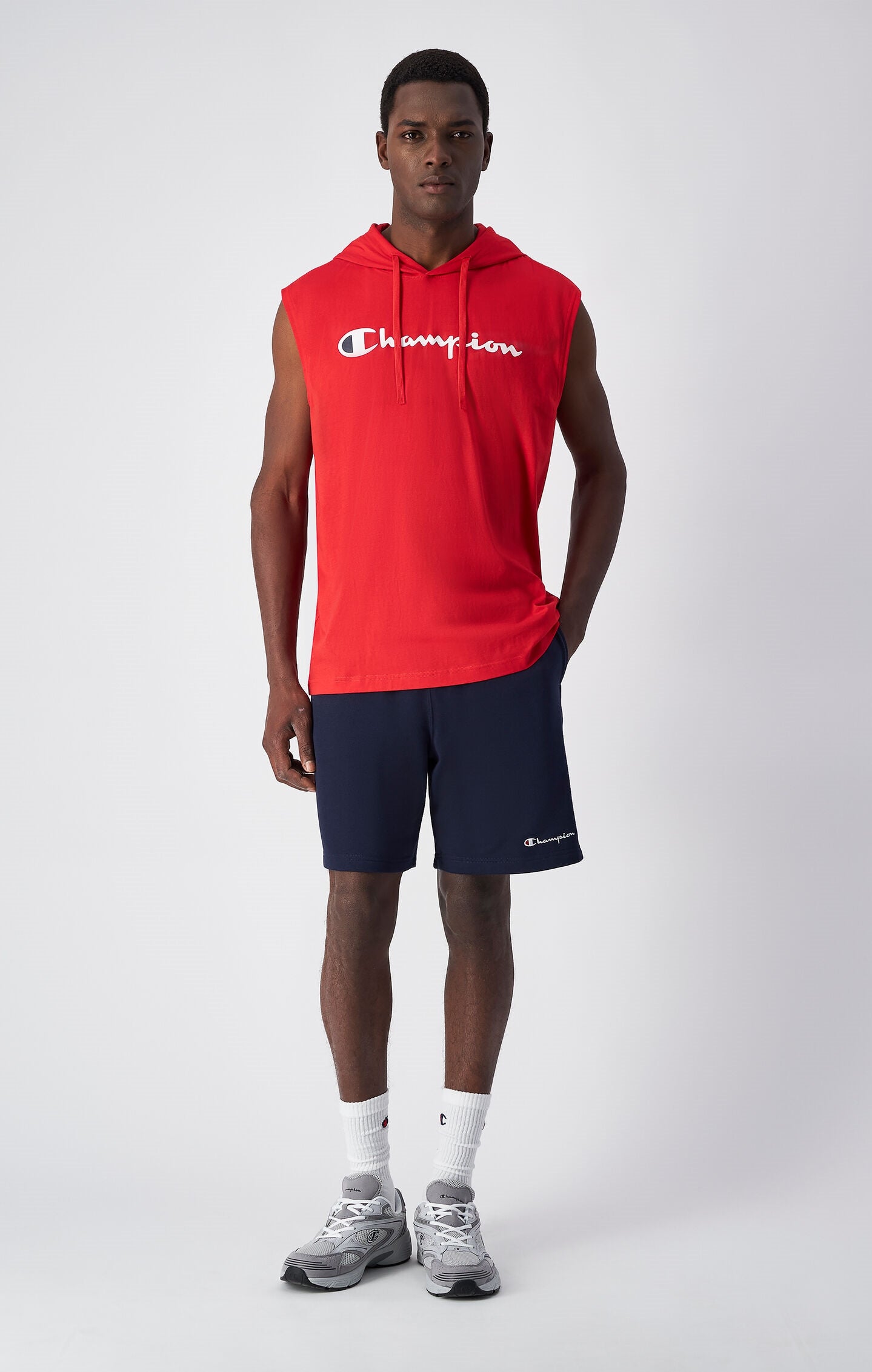 Men's Cotton Tank Top With Hood Icons