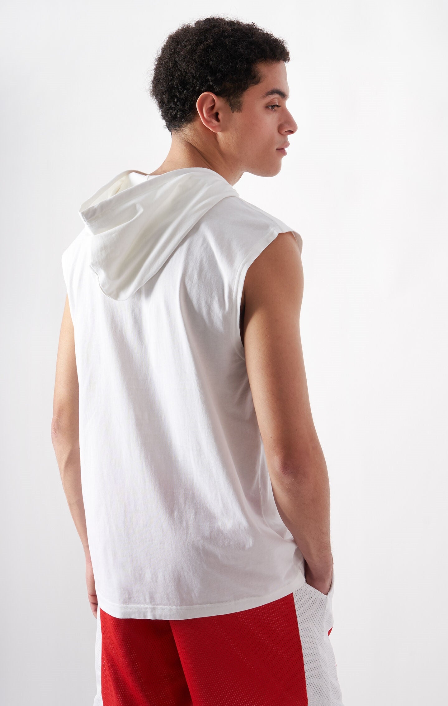 Men's Cotton Tank Top With Hood Icons