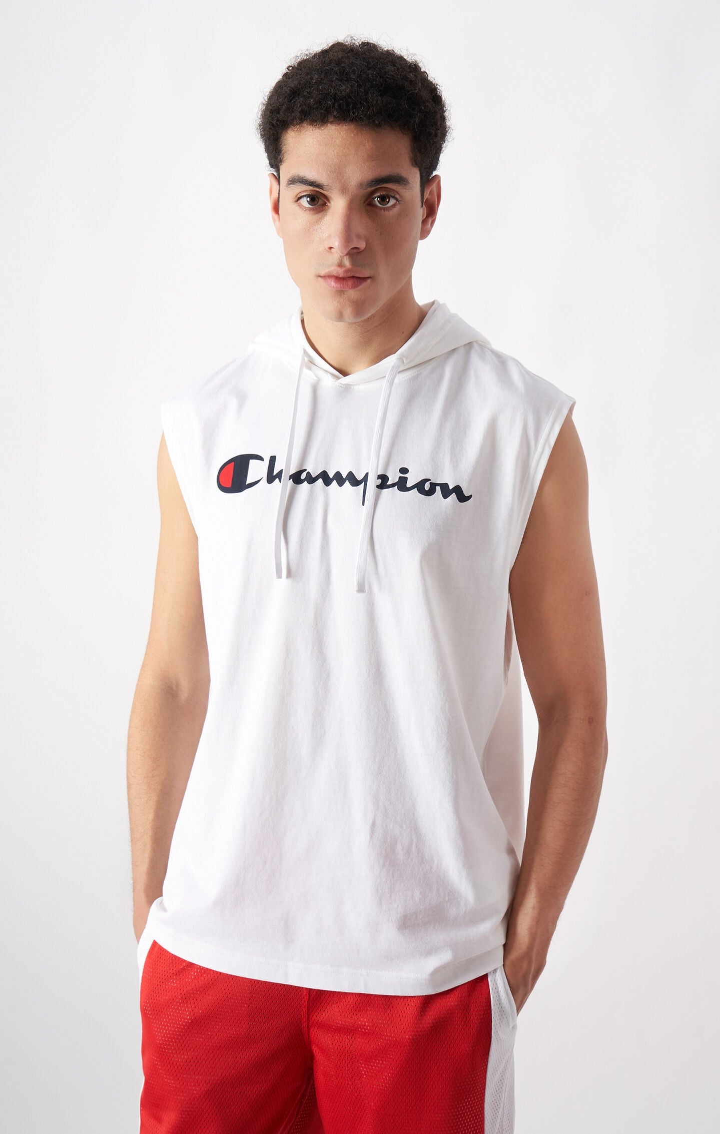 Men's Cotton Tank Top With Hood Icons