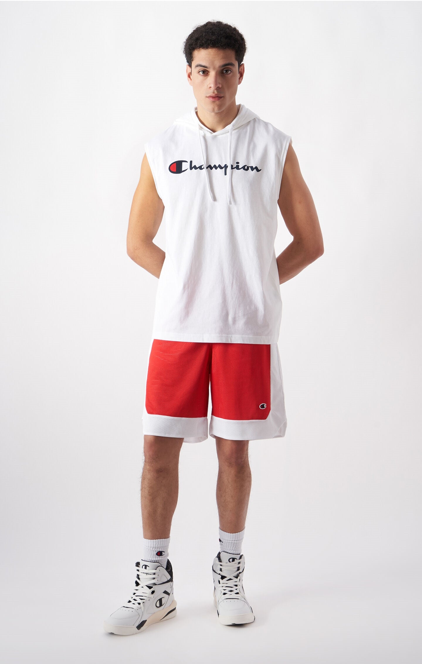 Men's Cotton Tank Top With Hood Icons