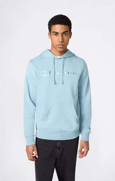 Men's Lightweight Hoodie with Embroidered Logo Icons