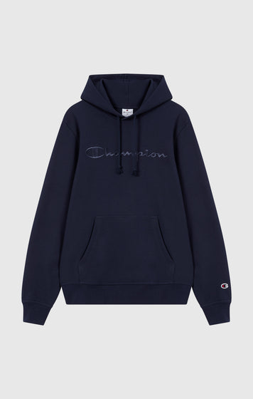 Men's Lightweight Hoodie with Embroidered Logo Icons