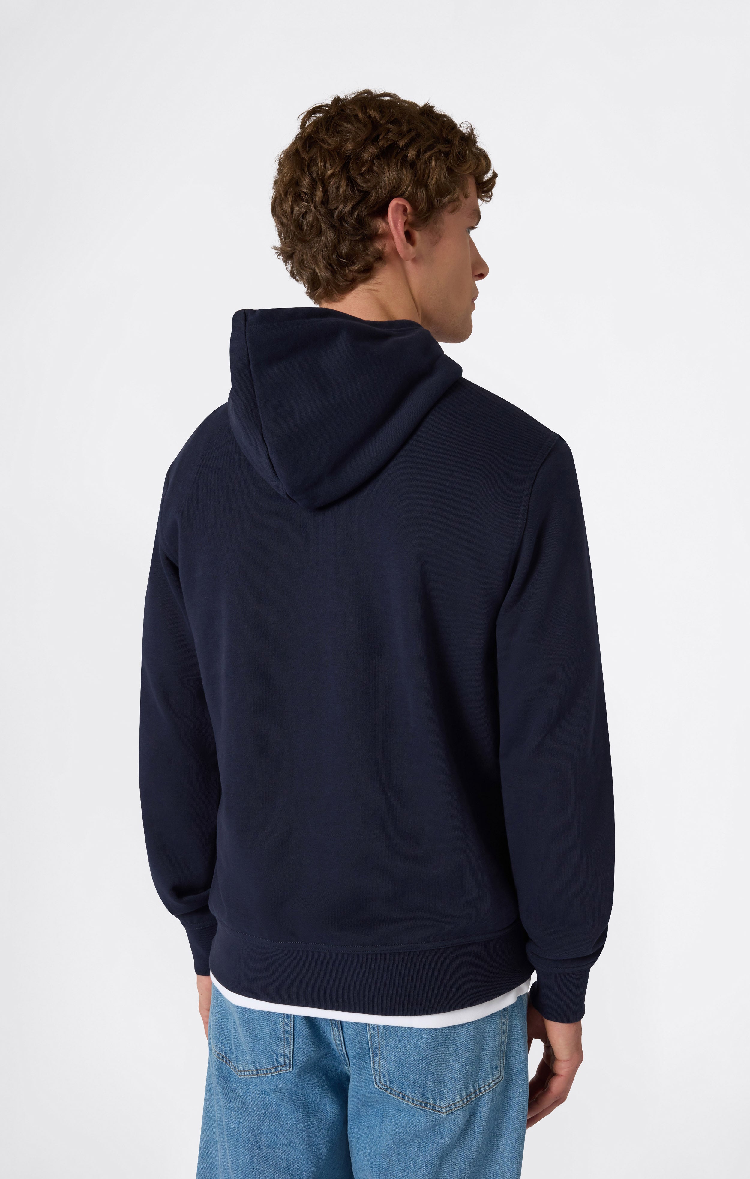 Leichter Kapuzenpullover mit Gesticktem Logo Icons Herren