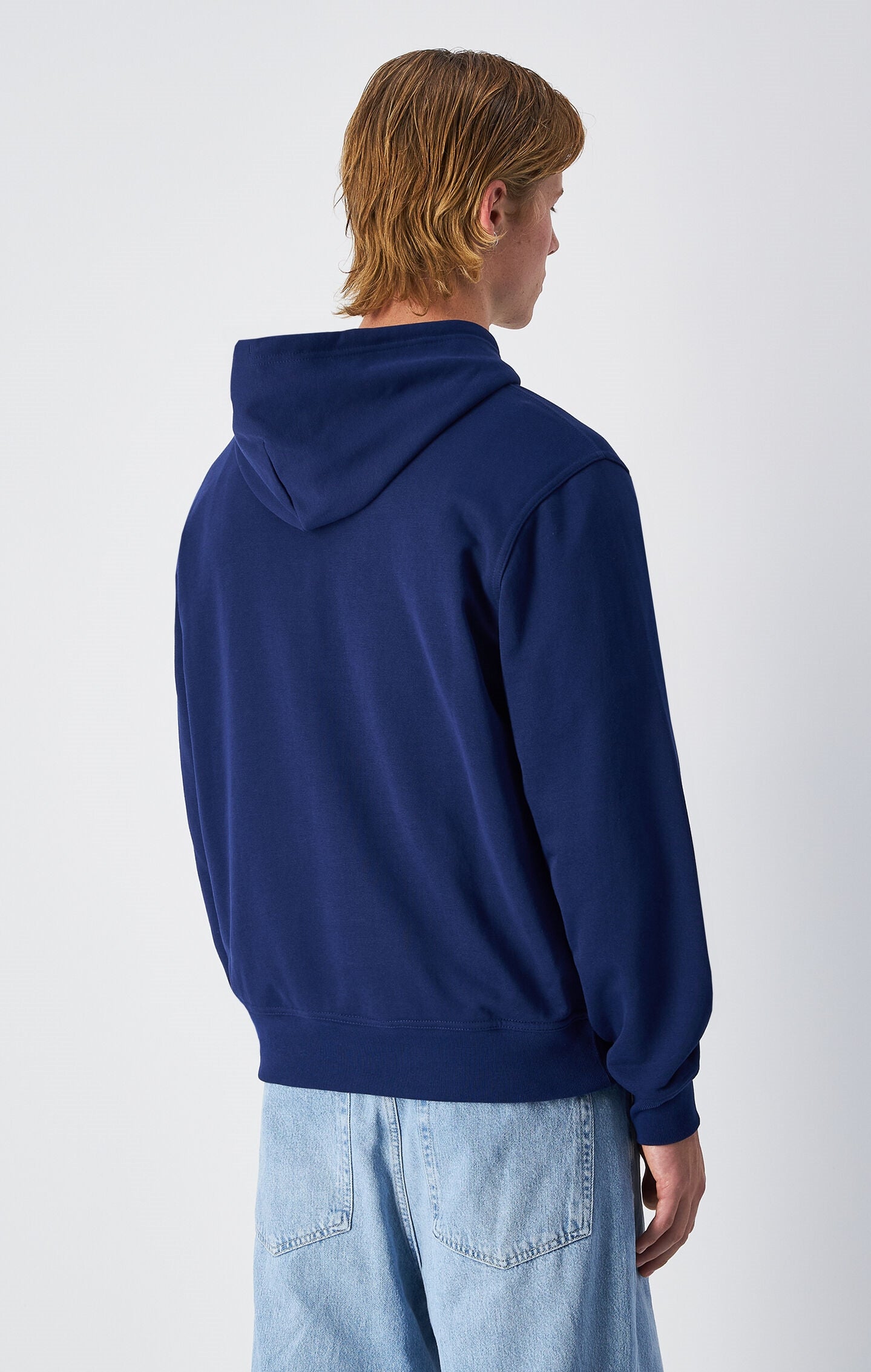 Men's Lightweight Hoodie with Embroidered Logo Icons