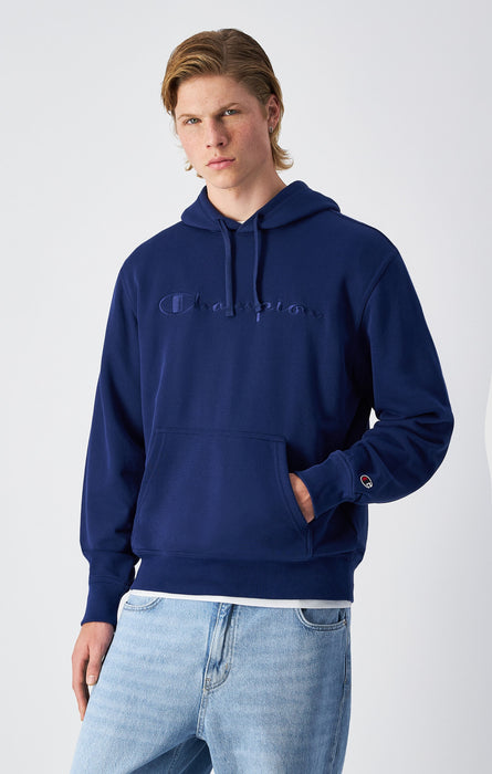 Men's Lightweight Hoodie with Embroidered Logo Icons
