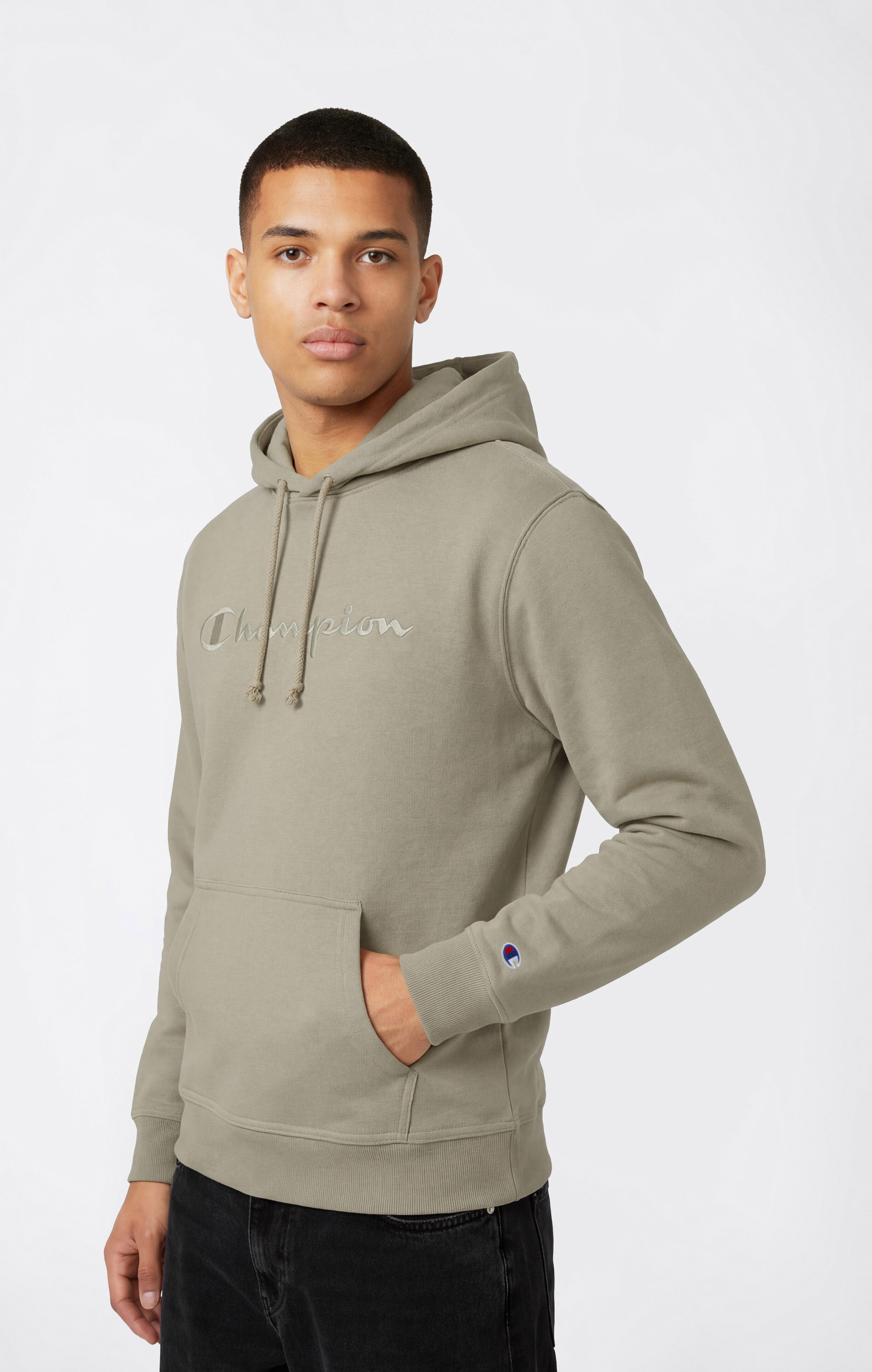 Leichter Kapuzenpullover mit Gesticktem Logo Icons Herren