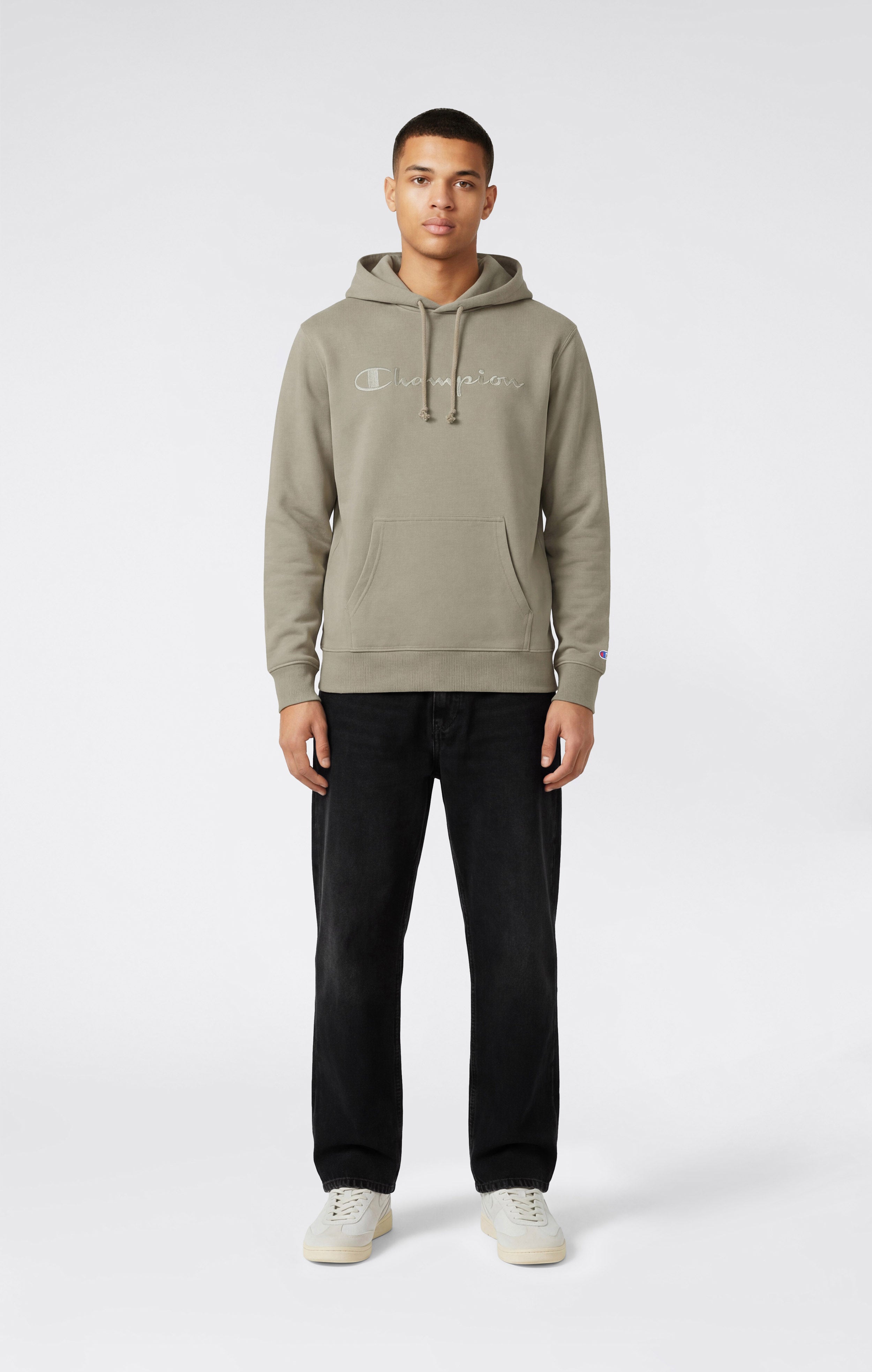 Leichter Kapuzenpullover mit Gesticktem Logo Icons Herren