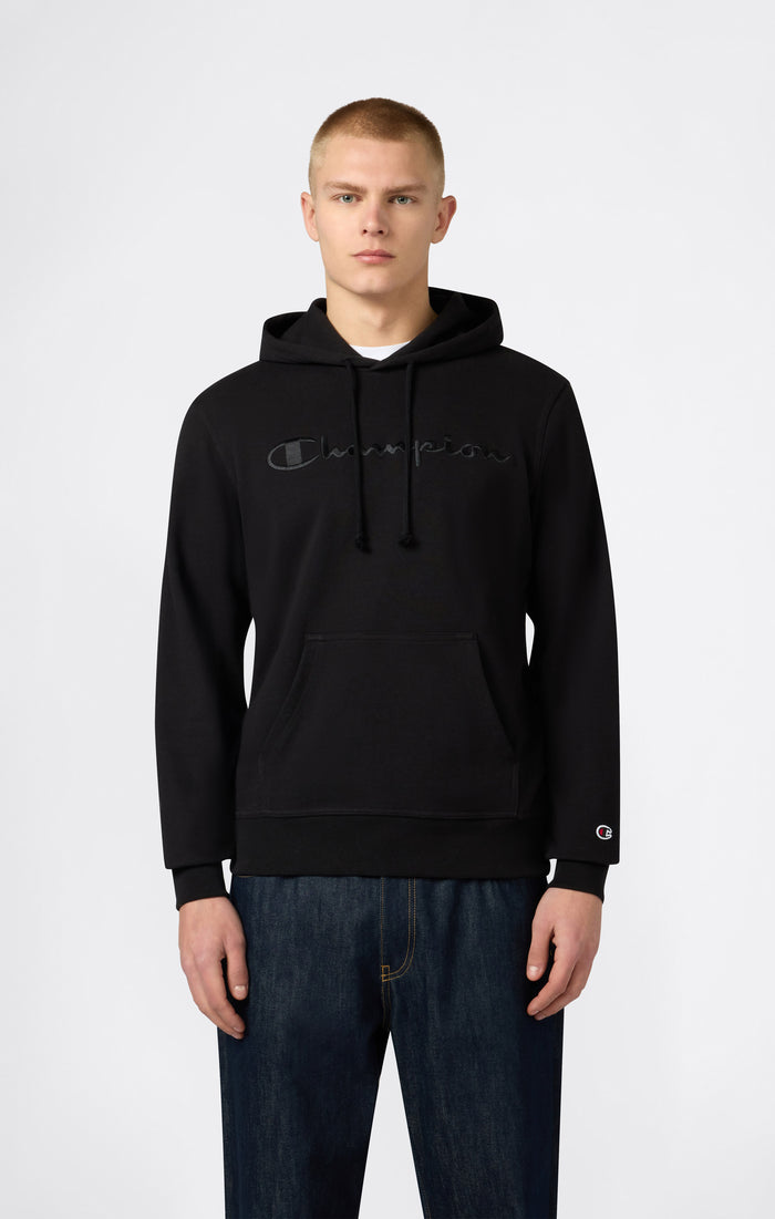 Men's Lightweight Hoodie with Embroidered Logo Icons