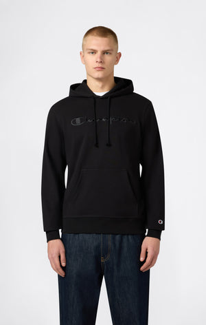 Men's Lightweight Hoodie with Embroidered Logo Icons