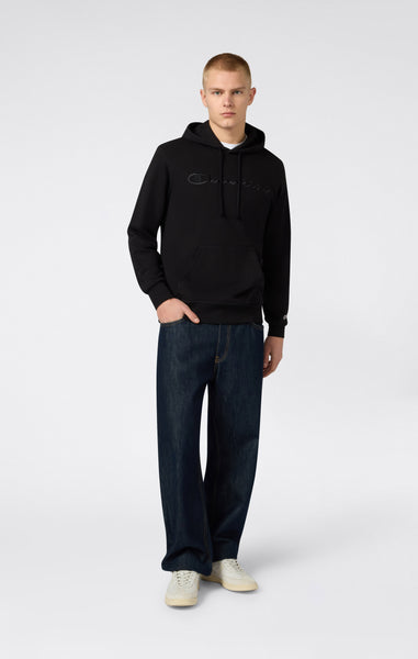 Men's Lightweight Hoodie with Embroidered Logo Icons