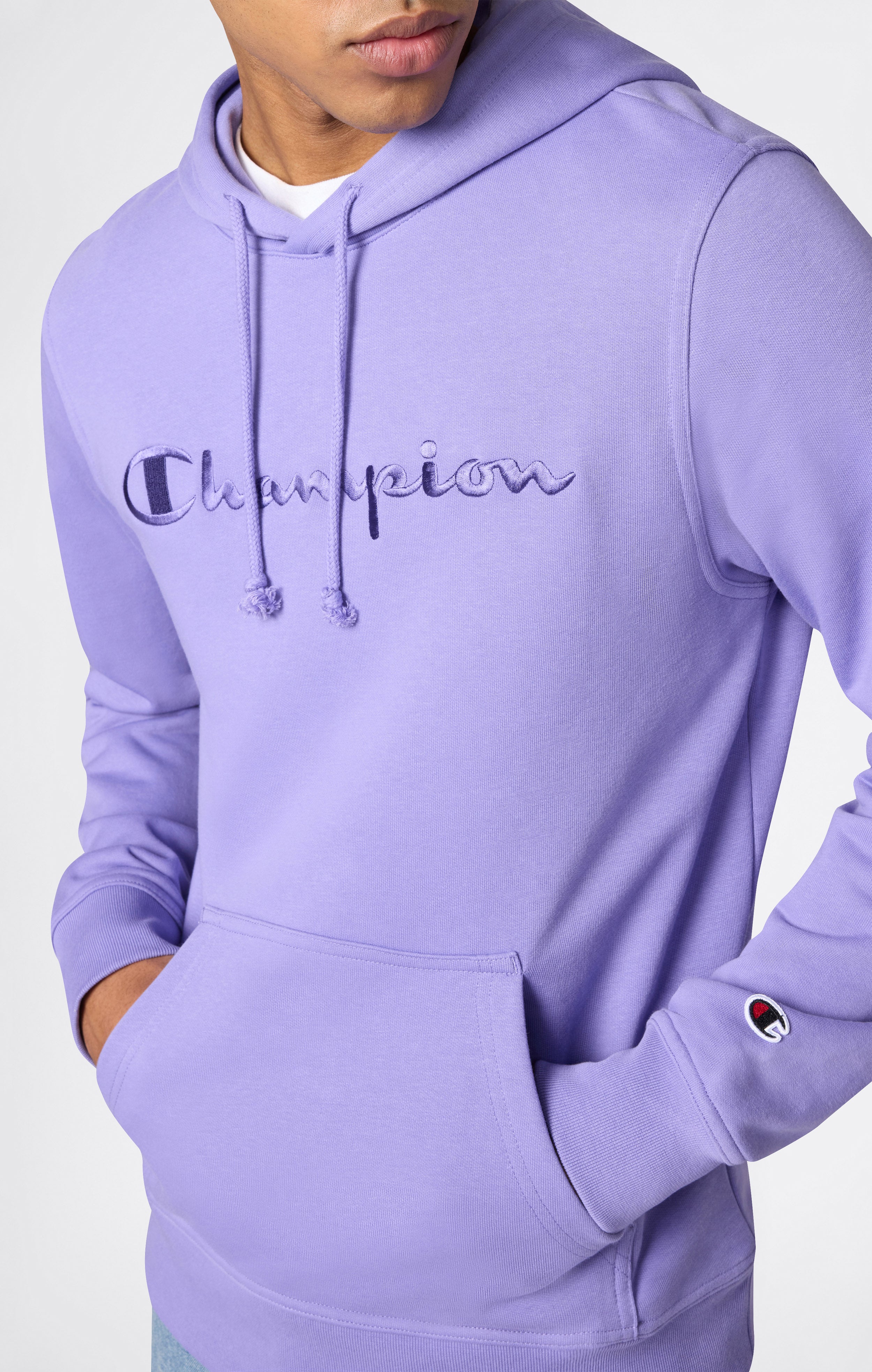 Sweat à Capuche Léger avec Logo Brodé Icons Homme