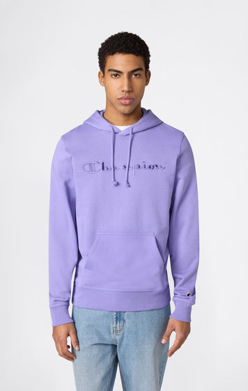 Men's Lightweight Hoodie with Embroidered Logo Icons