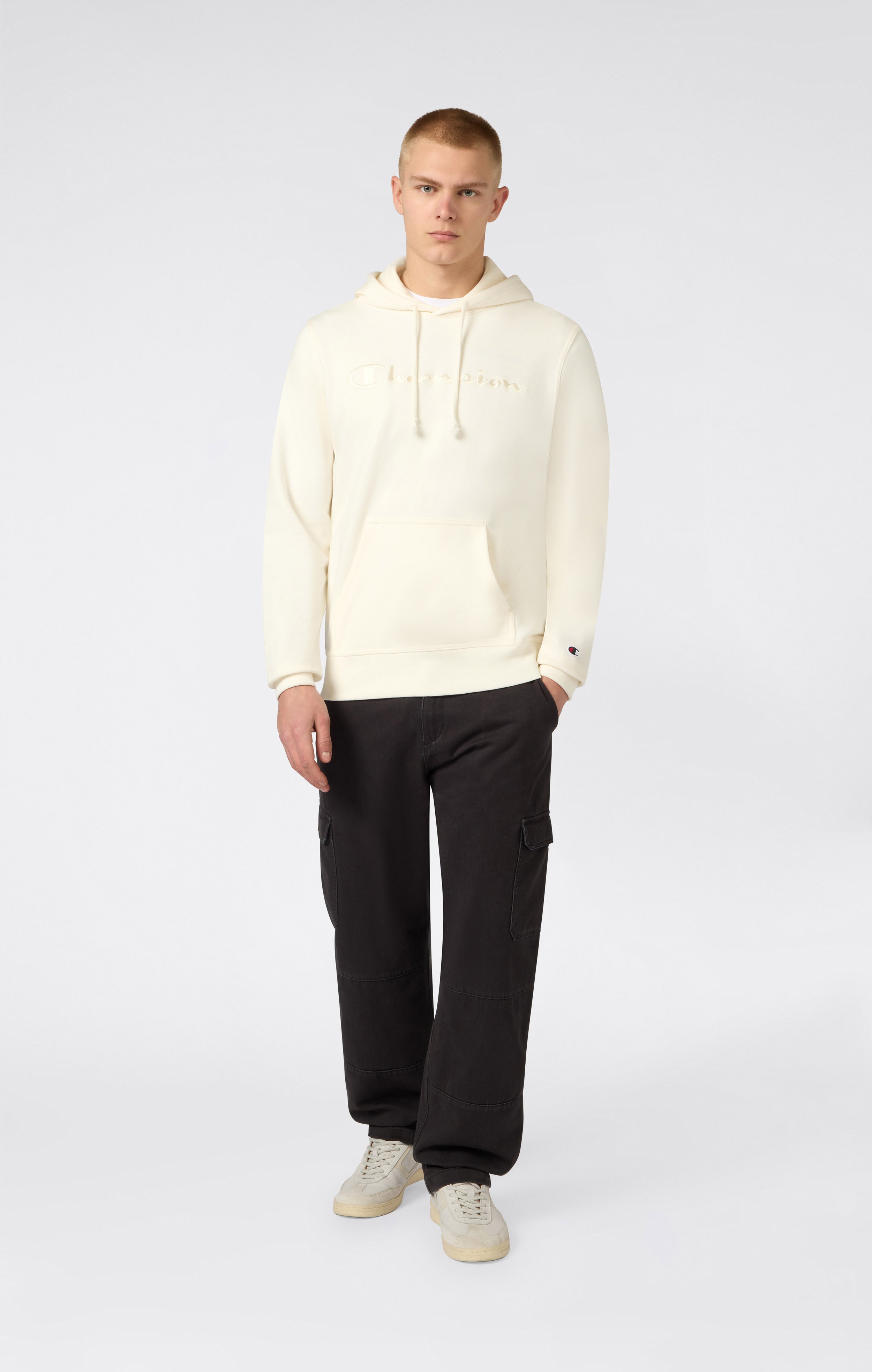 Sweat à Capuche Léger avec Logo Brodé Icons Homme