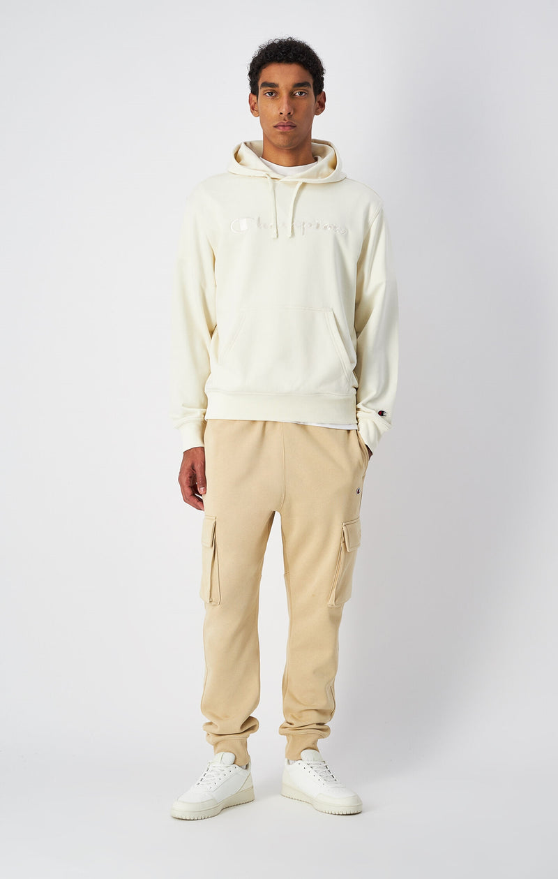 Men's Lightweight Hoodie with Embroidered Logo Icons