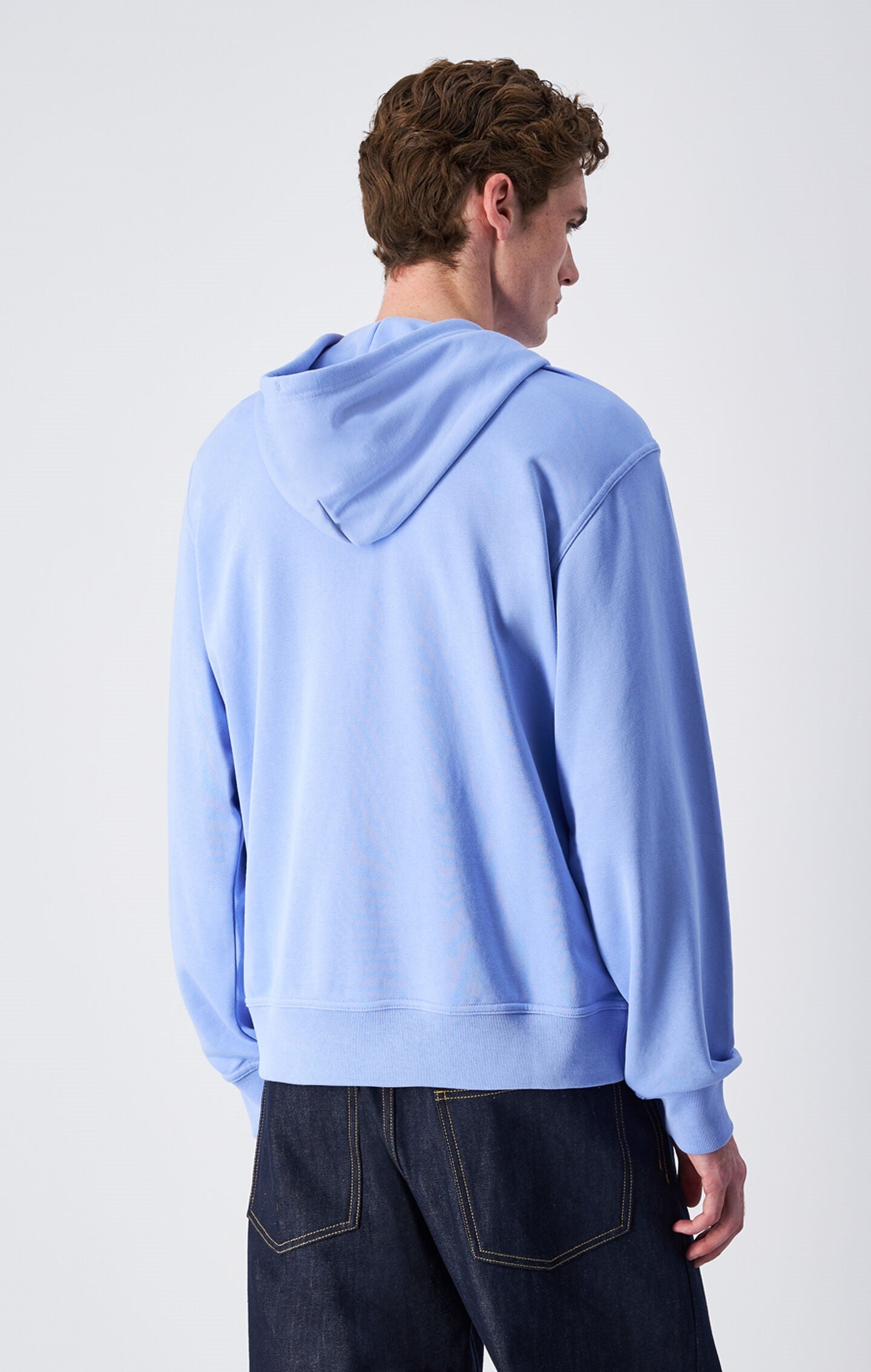 Men's Lightweight Hoodie with Embroidered C Logo Icons