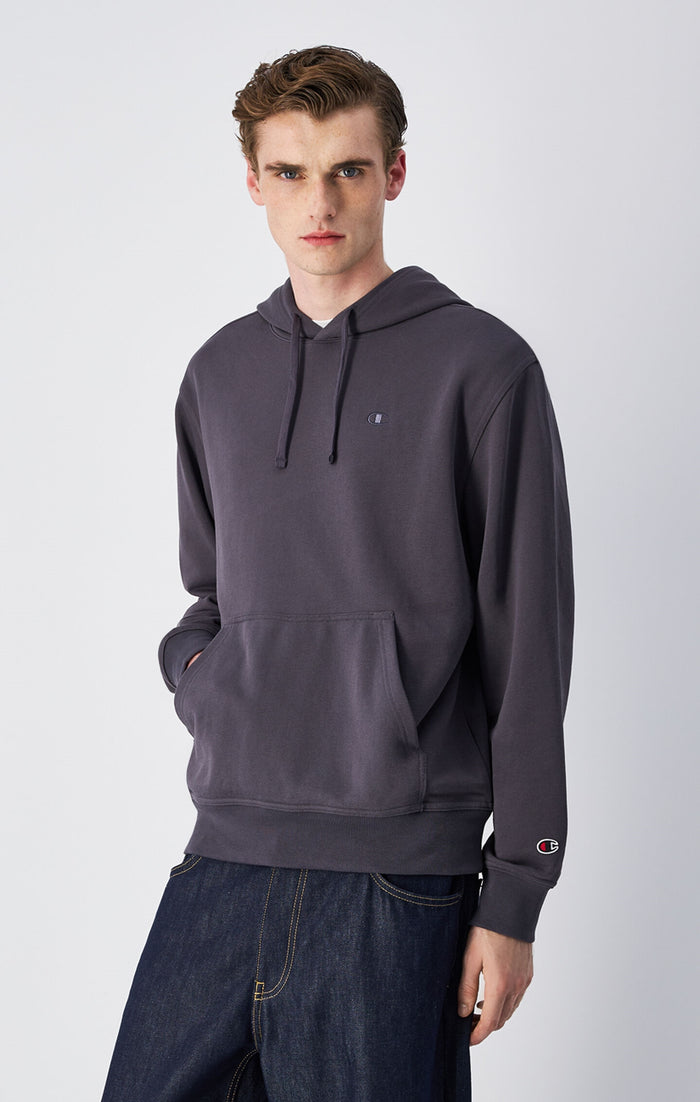 Men's Lightweight Hoodie with Embroidered C Logo Icons